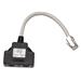 Adaptér RJ45 1x8p8c/2x8p4c Cat5 PC-TEL