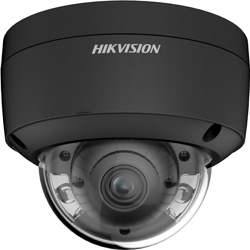 DS-2CD2147G2-LSU(2.8mm)(C)BLACK 4MPix IP Dome ColorVu AcuSense kamera; LED 30m; mikrofon; WDR 130dB, IP67, IK10
