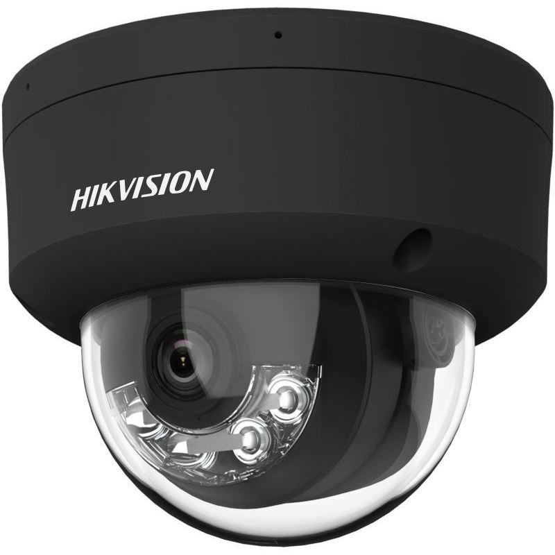 DS-2CD2167G2H-LISU(2.8mm)/eF/BLACK 6MPix IP Dome Hybrid ColorVu AcuSense kamera; LED/IR 30m, WDR 130dB,audio, alarm, IP