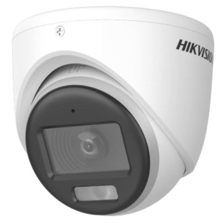 DS-2CE70D8T-ITMFS(2.8mm) 2MPix HDTVI Turret Smart Hybrid Light kamera; IR 20m, 130dB, 4v1, Mikrofon, IP67