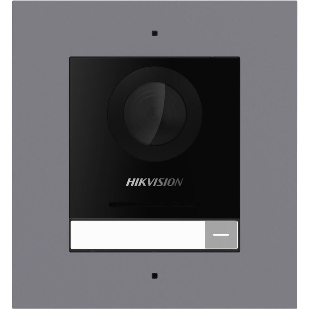 DS-KD8003-IME1(B)/Flush IP zápustný dveřní interkom 1-tlačítkový