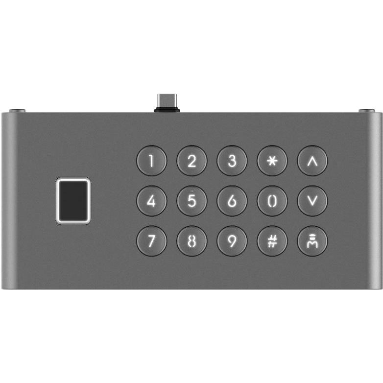DS-KDM9633-FKP Klávesnice se čtečkou otisků pro Interkomy řady KD9633