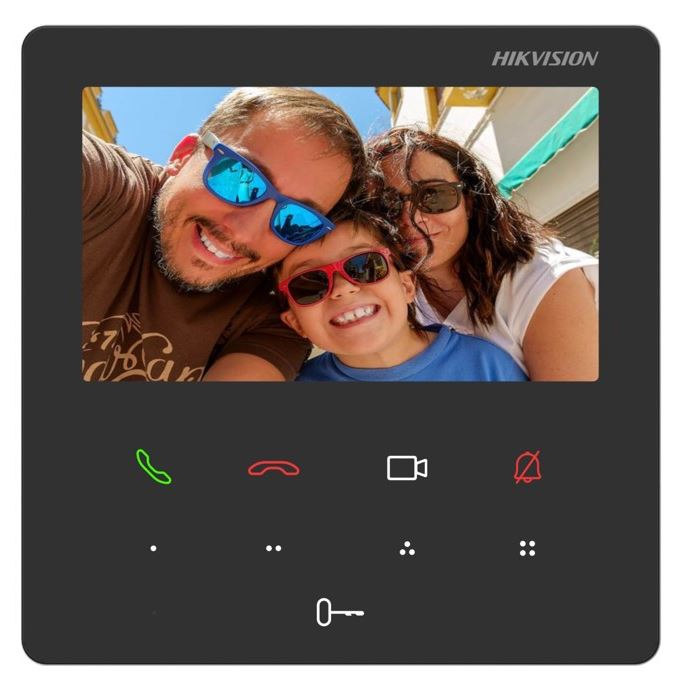 DS-KH6110-WE1 Vnitřní IP stanice s 4,3" dotykovou TFT obrazovkou, PoE