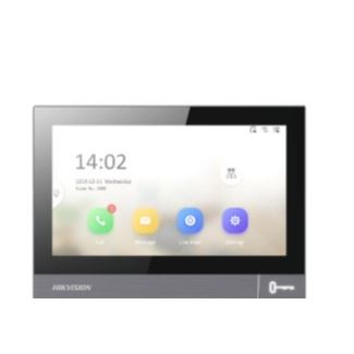 DS-KH8381-WTE1/Flush 7" IP bytový dotykový monitor s kovovým rámečkem pro zápustnou montáž; Wi-Fi; PoE