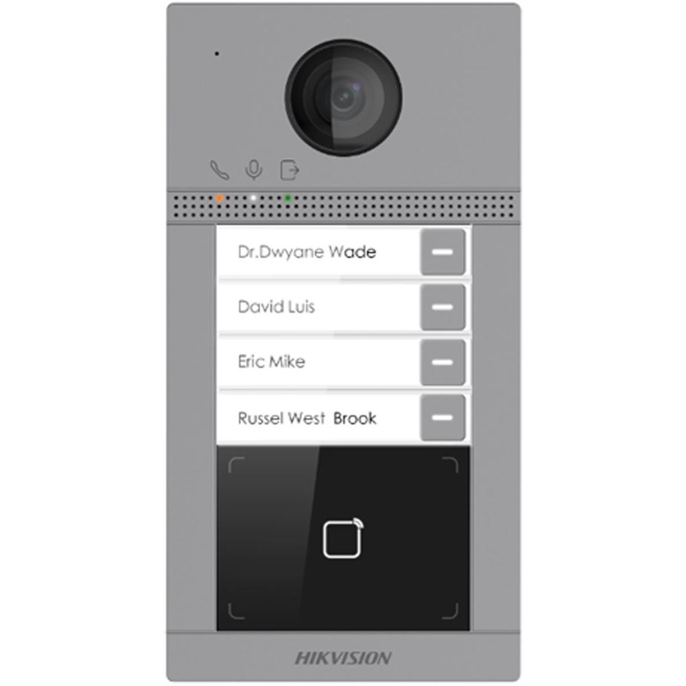 DS-KV8413-WME1(C) IP dveřní interkom, 4-tlačítkový, čtečka karet, 2MPx kamera, WiFi, IP dveřní interkom, 4-tlačítkový,