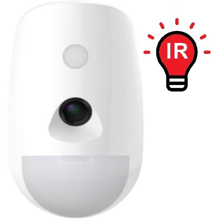 DS-PDPC12P-EG2-WE AX PRO bezdrátový PIRCAM detektor, PET imunita do 30kg, dosah 12m, vějíř, IR přísvit