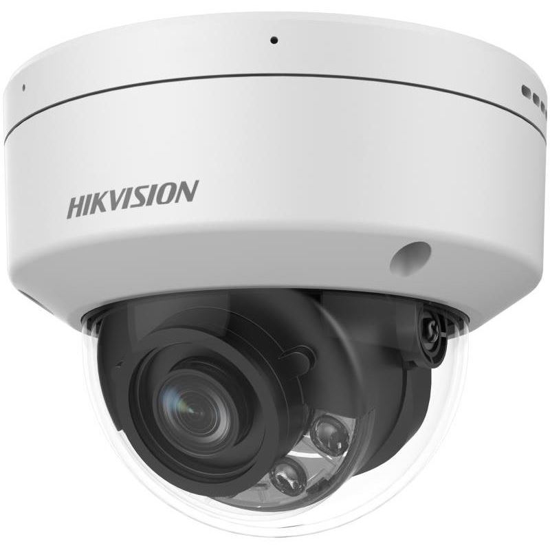 iDS-2CD7D87G0-XS(2.8mm) 8MPix IP Dome Hybrid ColorVu AcuSense kamera; LED/IR 40m, WDR 120dB,audio, alarm, IP67, IK10
