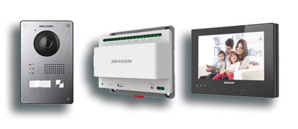 kit videotelefonu, 2-drát, bytový monitor + dveřní stanice + napájecí zdroj