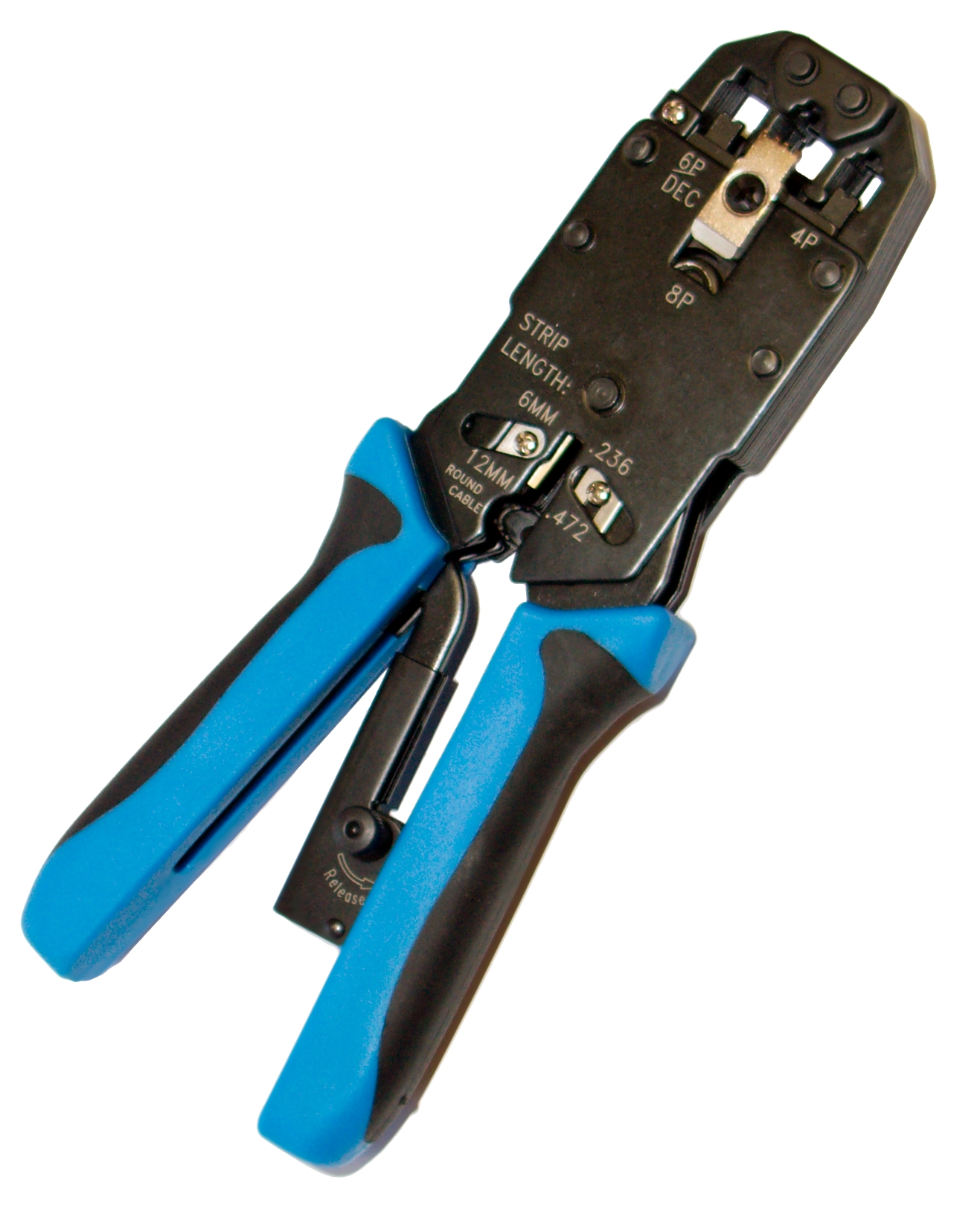 Kleště Profi1 4/6/8 super celokové, modré měkčené s round stripperem