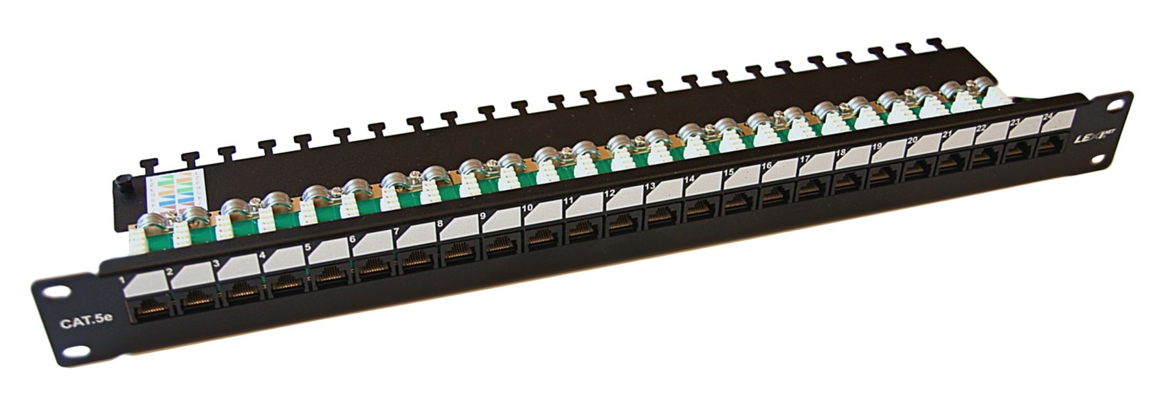 LEXI-Net Patch panel EXCLUSIVE 24PORT 19" CAT5E UTP horní zářez