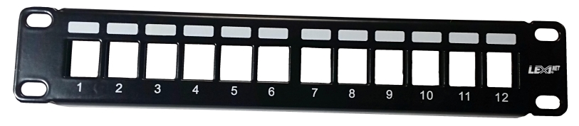 LEXI-Net Patchpanel 12 portů neosazený pro 10" pro UTP