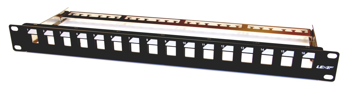 LEXI-Net Patchpanel 16 portů neosazený pro UTP/ FTP
