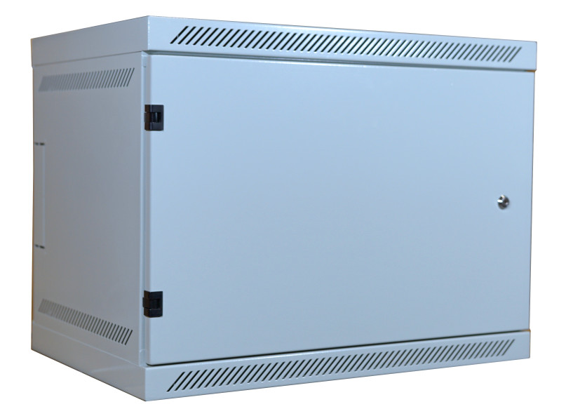 LEXI-Net rozvaděč 9U nástěný 9U, hl. 400mm, plné dveře, zámek