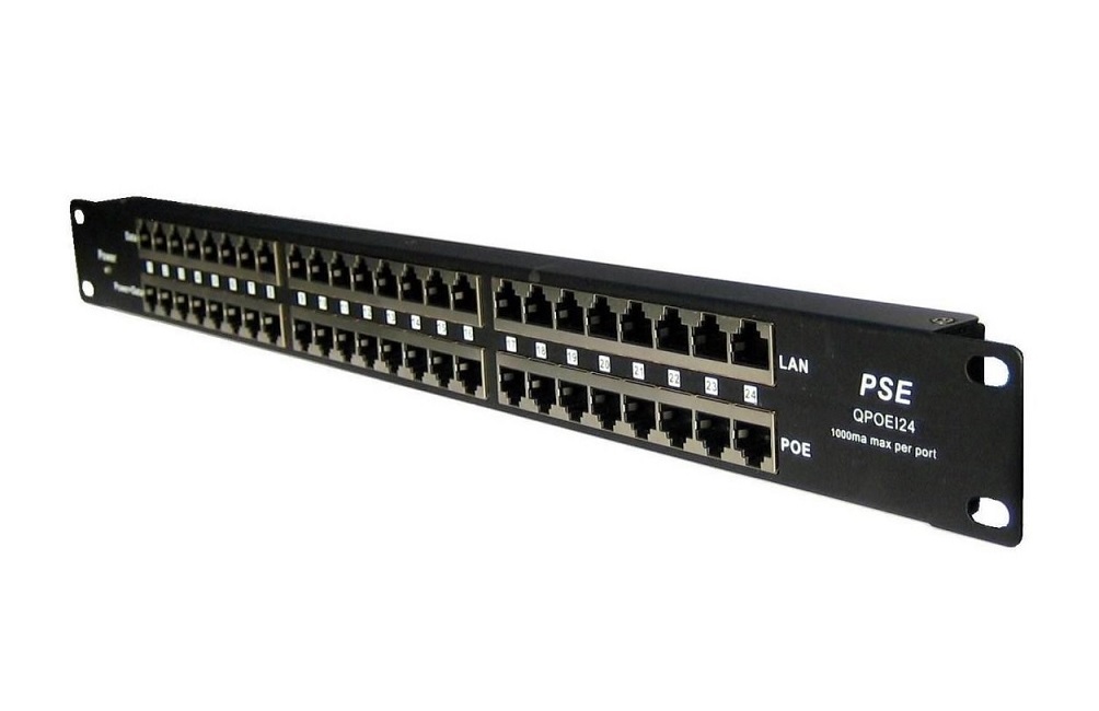 MHPower POE-PAN24 stíněný 24-portový pasivní POE panel