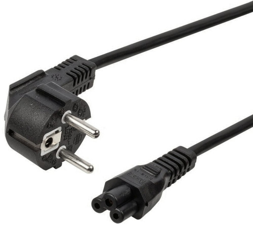 PremiumCord Kabel síťový napájecí 230V EU 3PIN, délka 2m,koncovka Mickey Mouse, trojlístek
