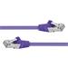 Premiumcord Patch kabel CAT6a S-FTP, RJ45-RJ45, AWG 26/7 0,25m fialová
