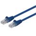 PremiumCord Patch kabel UTP RJ45-RJ45 CAT6 0.25m modrá