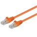 PremiumCord Patch kabel UTP RJ45-RJ45 CAT6 0.25m oranžová