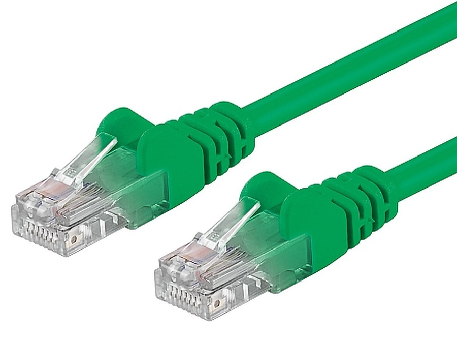 PremiumCord Patch kabel UTP RJ45-RJ45 level 5e 2m zelená