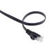 PremiumCord Plochý patch kabel UTP RJ45-RJ45 CAT6 10m černá