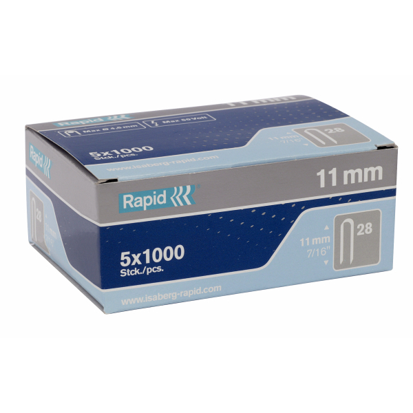 Rapid 28 náplň 11mm, BÍLÉ ( 1000 ks )