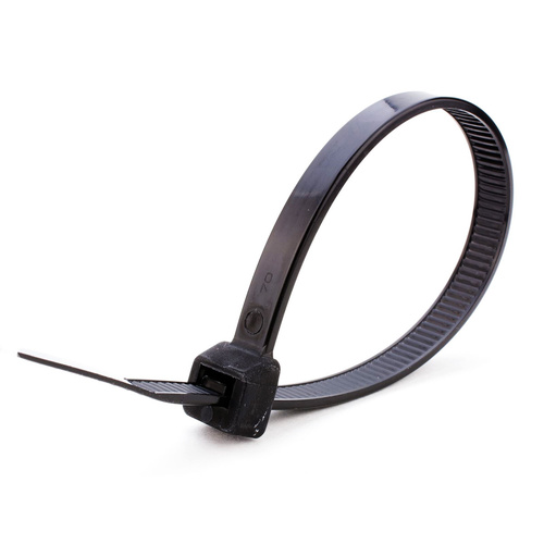 Stahovací páska 4,8x450mm černá, plast (balení 100ks)