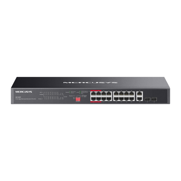 Switch TP-Link Mercusys MS120GP 4x GLAN, 16x GLAN s PoE+, 2x SFP Combo, 192W