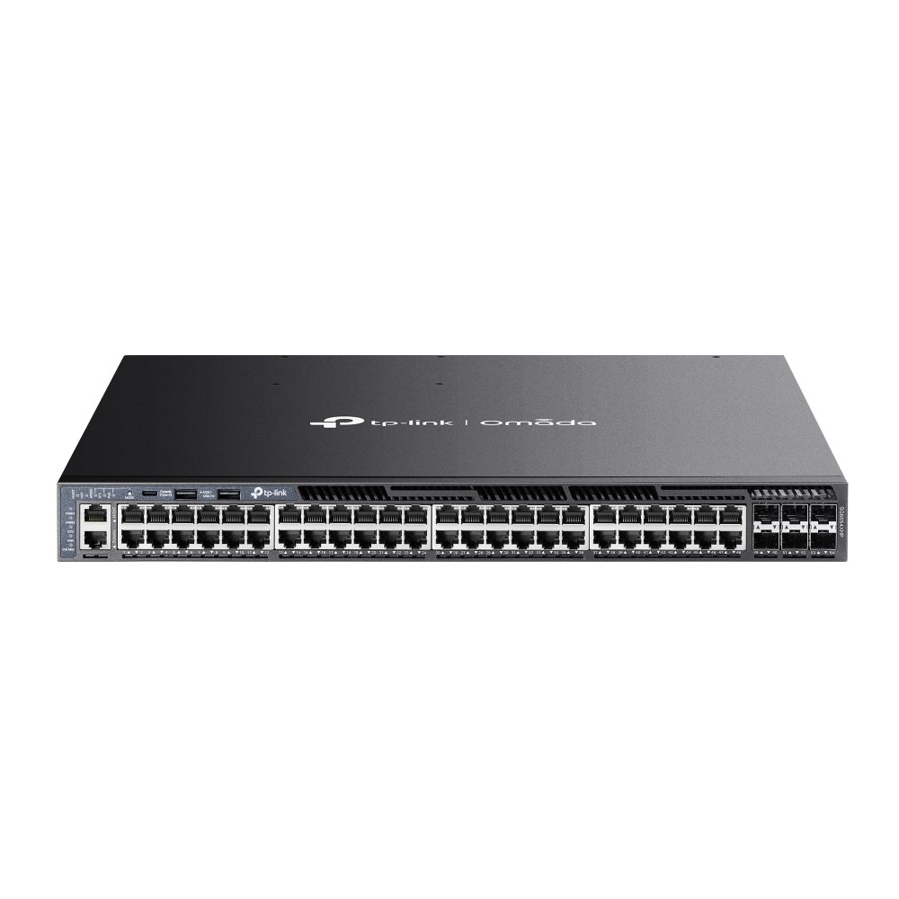 Switch TP-Link SG6654XHP 48x GLan s POE+, 6x 10G SFP+, 1440W, 19", Omáda SDN
