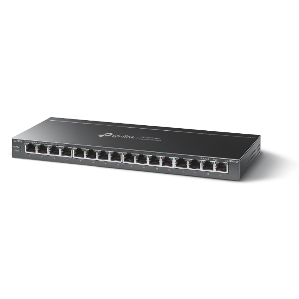 Switch TP-Link TL-SG116P 16x GLAN s POE+, 120W, kov