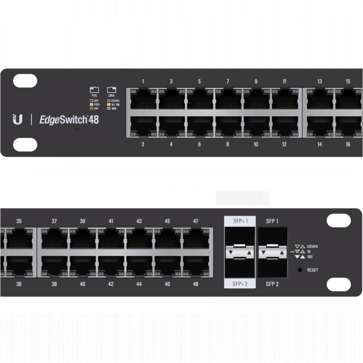 Switch Ubiquiti Networks EdgeSwitch ES-48-500W 48x GLan, 2x SFP