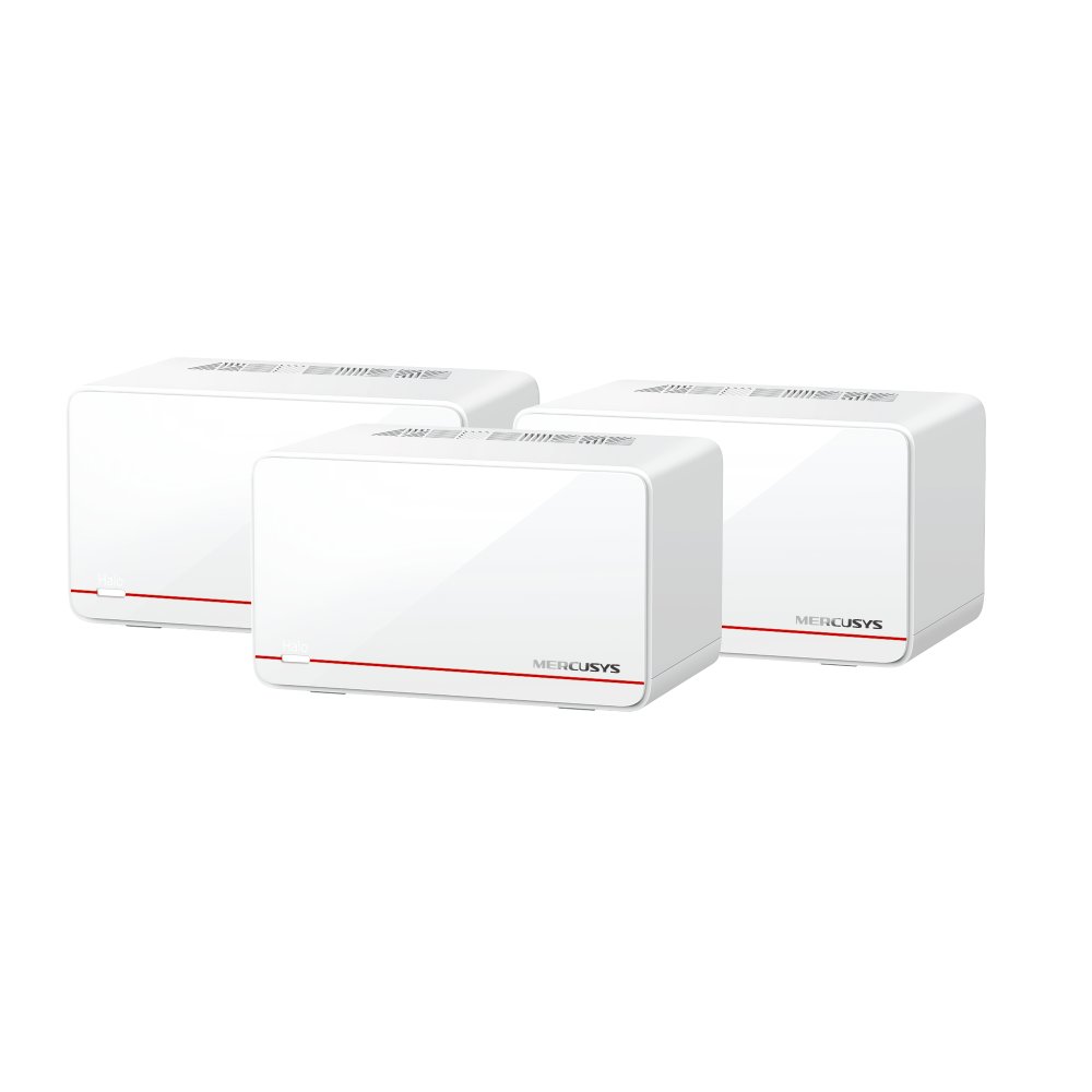 WiFi router TP-Link Mercusys Halo H37BE(3-pack) WiFi 7, BE6500, 2x 2.5GLAN, 1x GLAN, 2,4/5 GHz