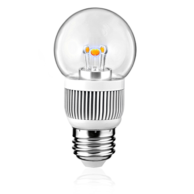 X5-3S Led žárovka BULB 50mm čirá, 5W E27 WW 2700K/230V stmívatelná