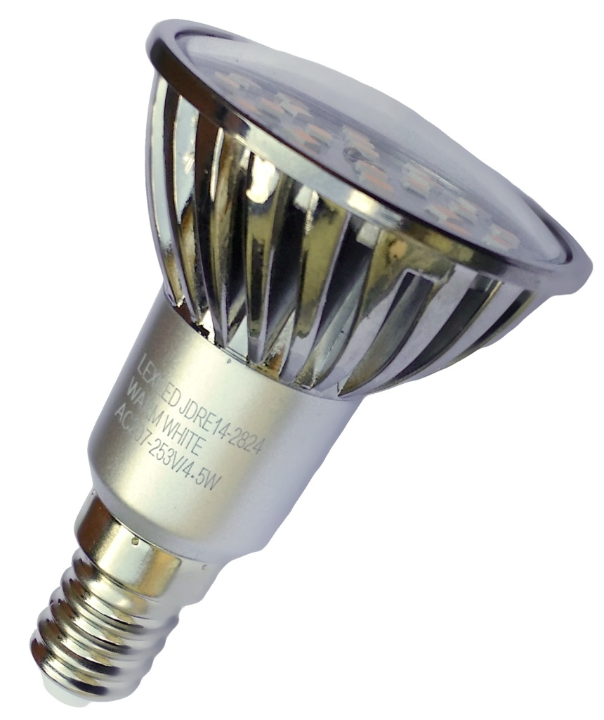 Žárovka JDRE (E14)-2824C 4,5W AC-230 V, 2700-3500K 395Lm