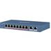 DS-3E0310HP-E switch 8x100TX PoE (1xHi-PoE- 60W) + 2x Gb, 110W - dosah až 250m