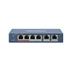 DS-3E1106HP-EI Smart switch 1x 100TX HI-PoE + 3x 100TX PoE; 2x 100TX uplink, 60W, Super PoE