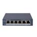 DS-3E1506P-EI/M SMART switch 4 x Gb PoE port, 2x Gb RJ-45 port, 45W