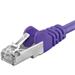 Premiumcord Patch kabel CAT6a S-FTP, RJ45-RJ45, AWG 26/7 1,5m fialová