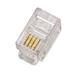 Konektor RJ10 4/4 3 micron zlacení