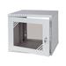 LEXI-Net Basic Rozvaděč nástěnný 19" 9U 520x450, dveře sklo, šedý