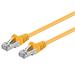 Premiumcord Patch kabel CAT 6a S-FTP, RJ45-RJ45, AWG 26/7 0,25m žlutá