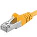 Premiumcord Patch kabel CAT6a S-FTP, RJ45-RJ45, AWG 26/7 10m žlutá