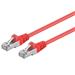 Premiumcord Patch kabel CAT6a S-FTP, RJ45-RJ45, AWG 26/7 3m červená
