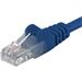PremiumCord Patch kabel UTP RJ45-RJ45 CAT6 10m modrá