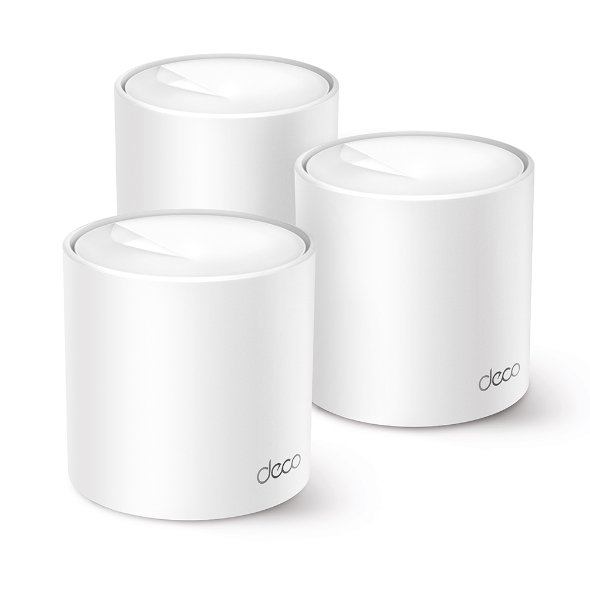 WiFi router TP-Link Deco X50 Pro(3-pack) AX3000, WiFi 6, 2x 2,5GLan, 2,4GHz/5GHz, HomeShield
